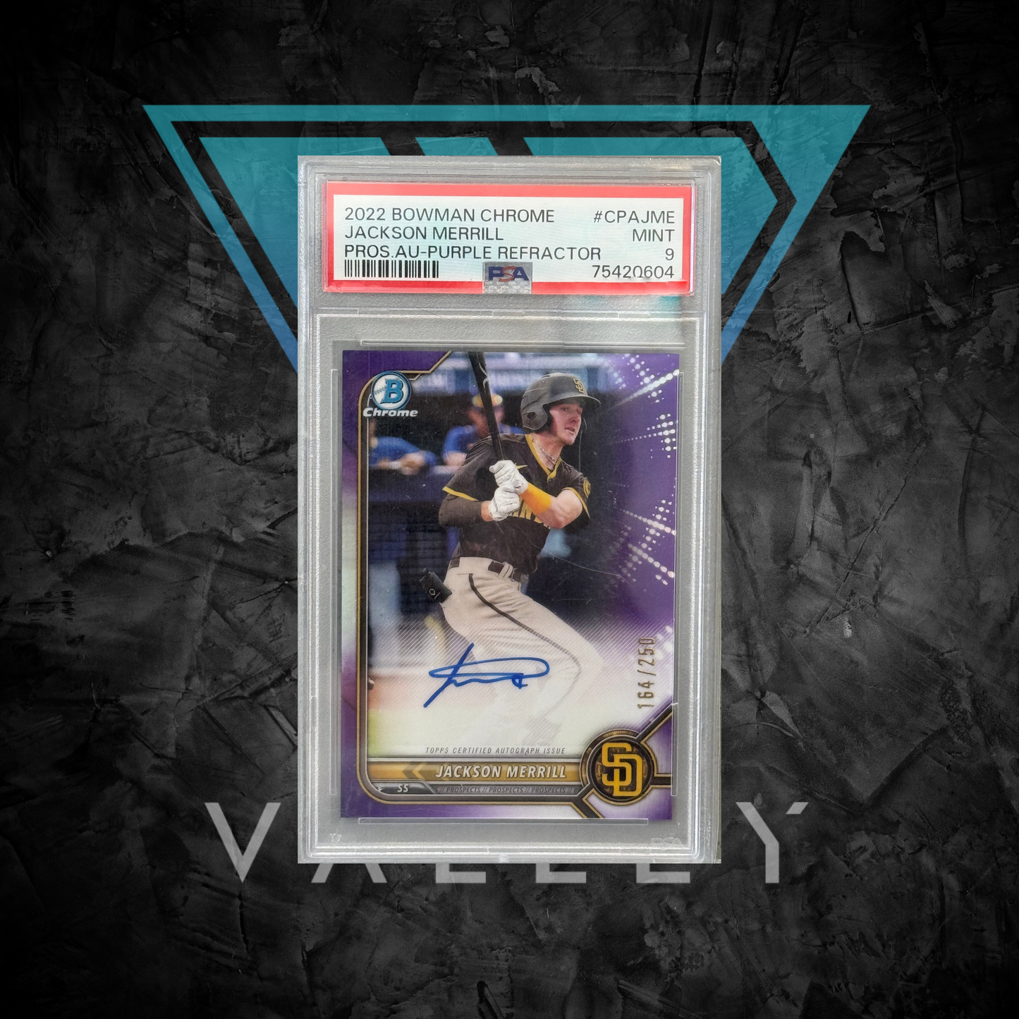 PSA: Baseball Cards - MINT 9 - 2024 Bowman Chrome Jackson Merrill Purple Auto