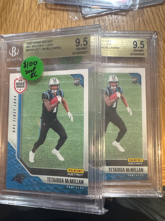 2025 Panini Instant Tet McMillan bgs 9.5 /562