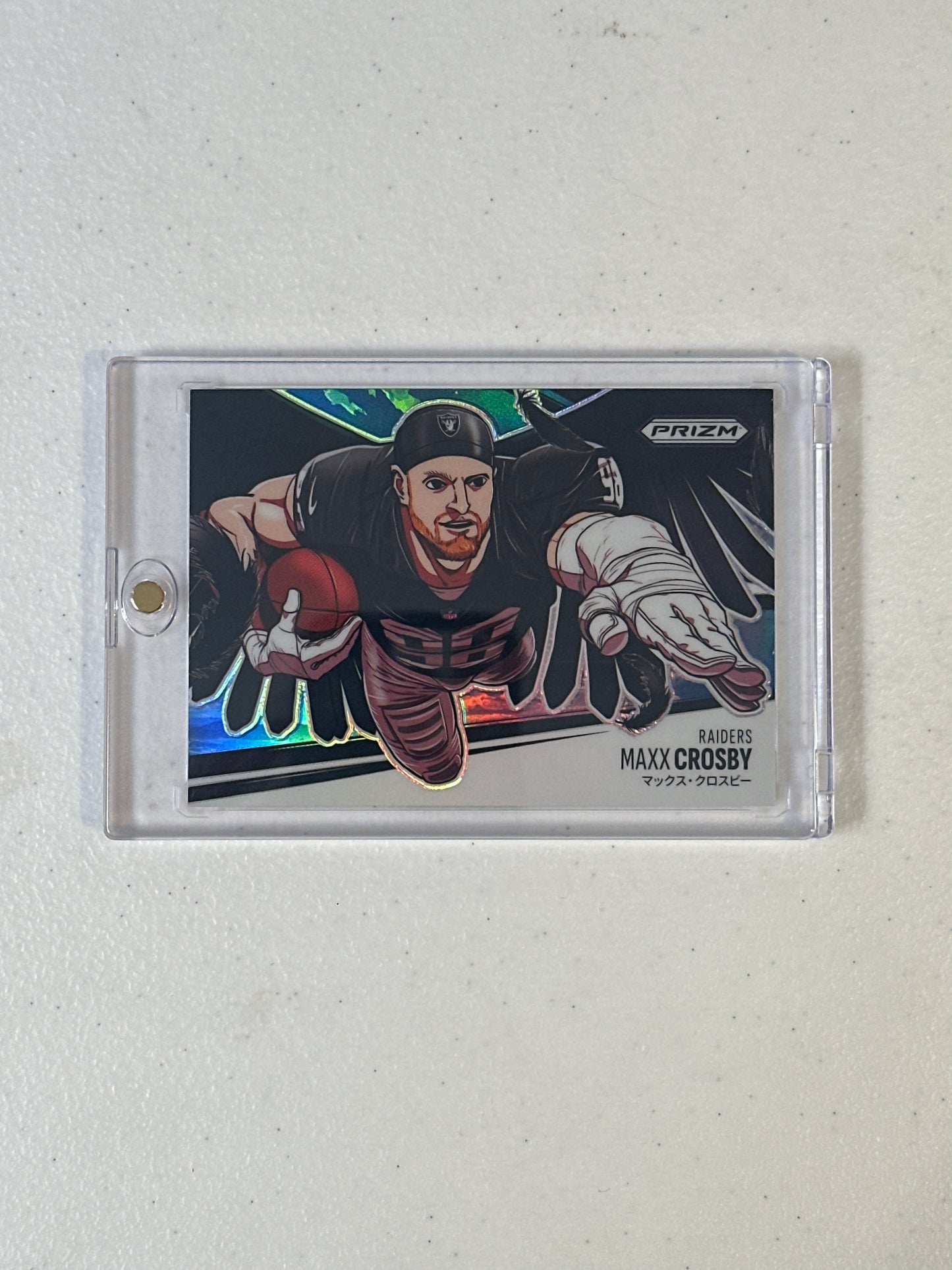Singles: Football Cards- 2025 Prizm Maxx Crosby Manga SSP