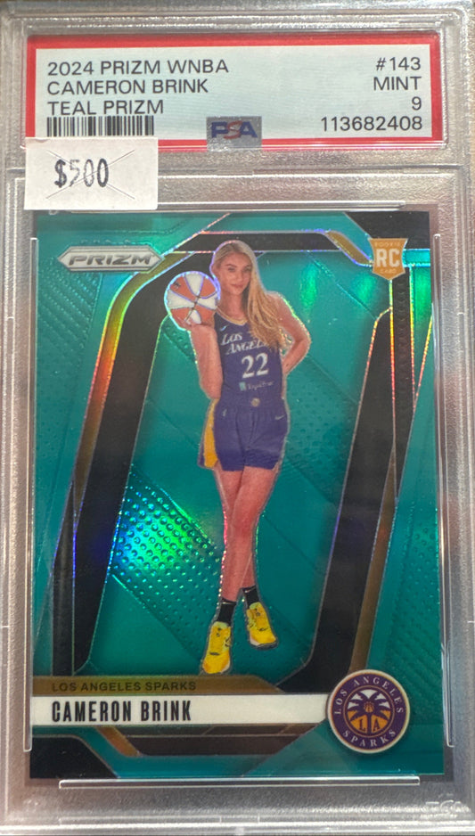 PSA: Basketball Cards - MINT 9 - 2024 Prizm WNBA Cameron Brink Teal