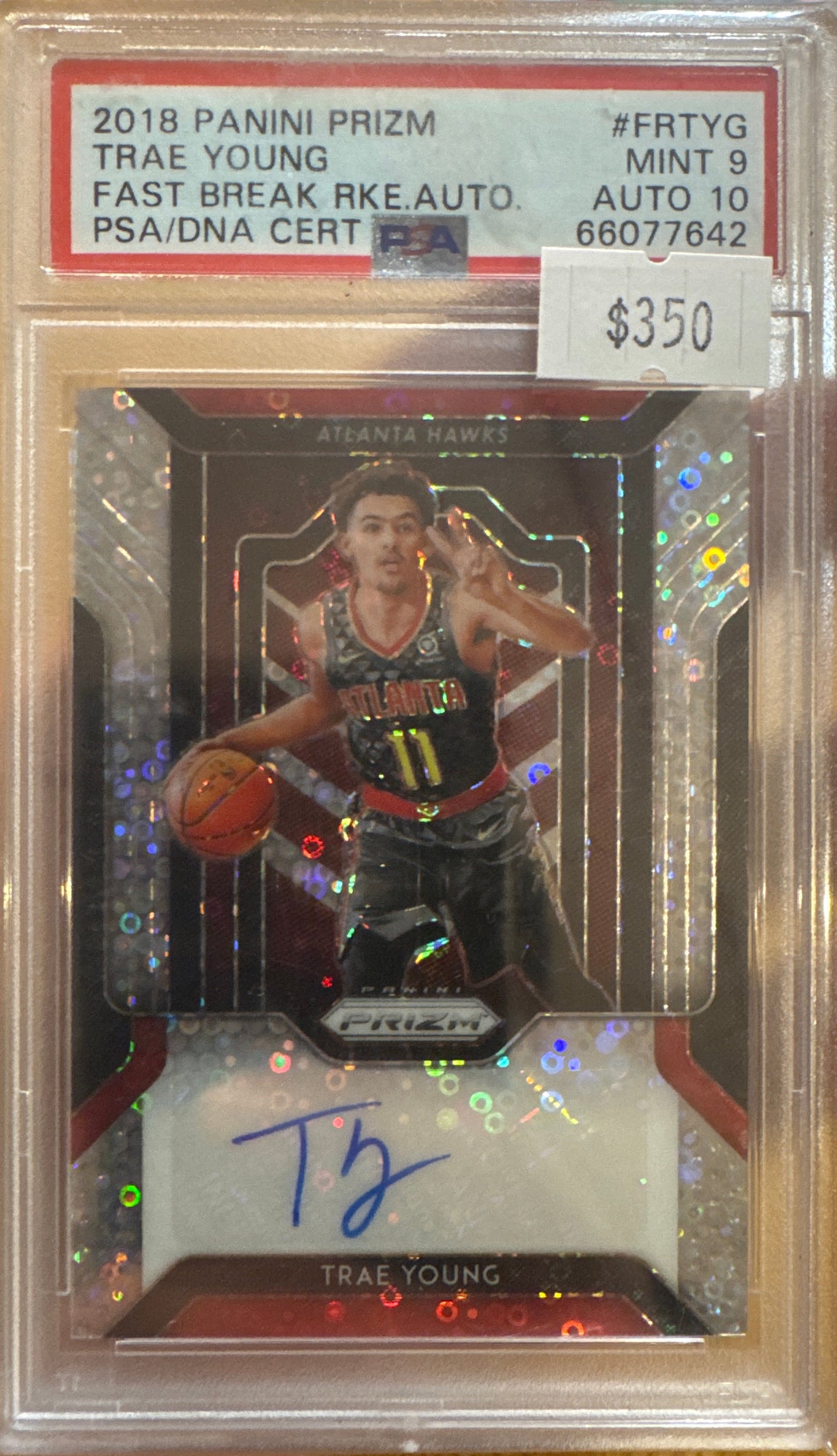 PSA: Basketball Cards - GEM MINT 10 - 2018 Prizm Trae Young Fast Break #TYG PSA 10
