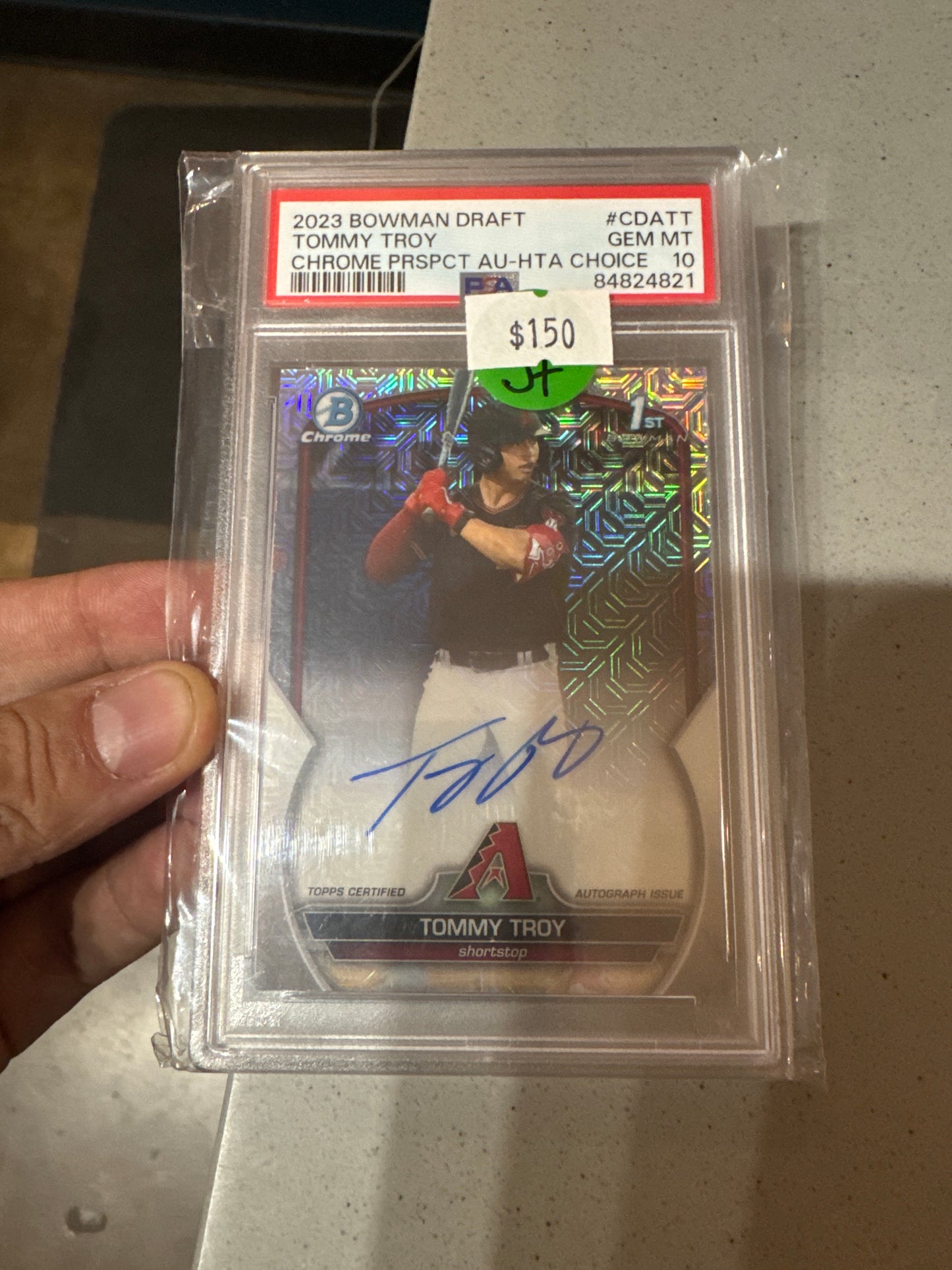 Psa 2023 Bowman Draft Tommy Troy Psa 10 Choice auto refractor