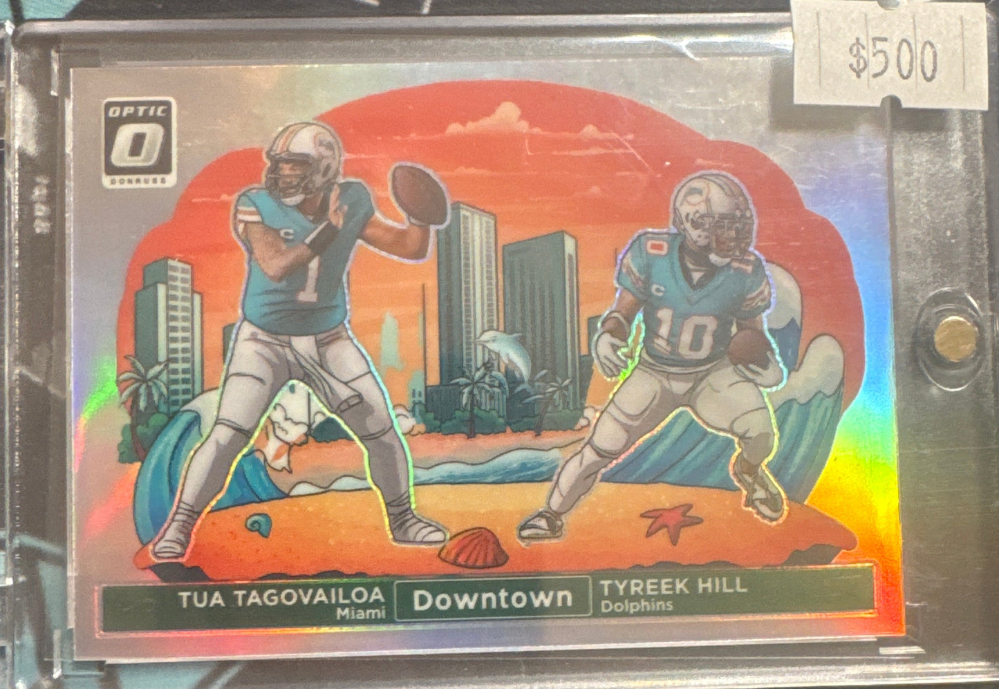 Football Singles: 2024 Optic Downtown Dual Tua/Tyreek Hill