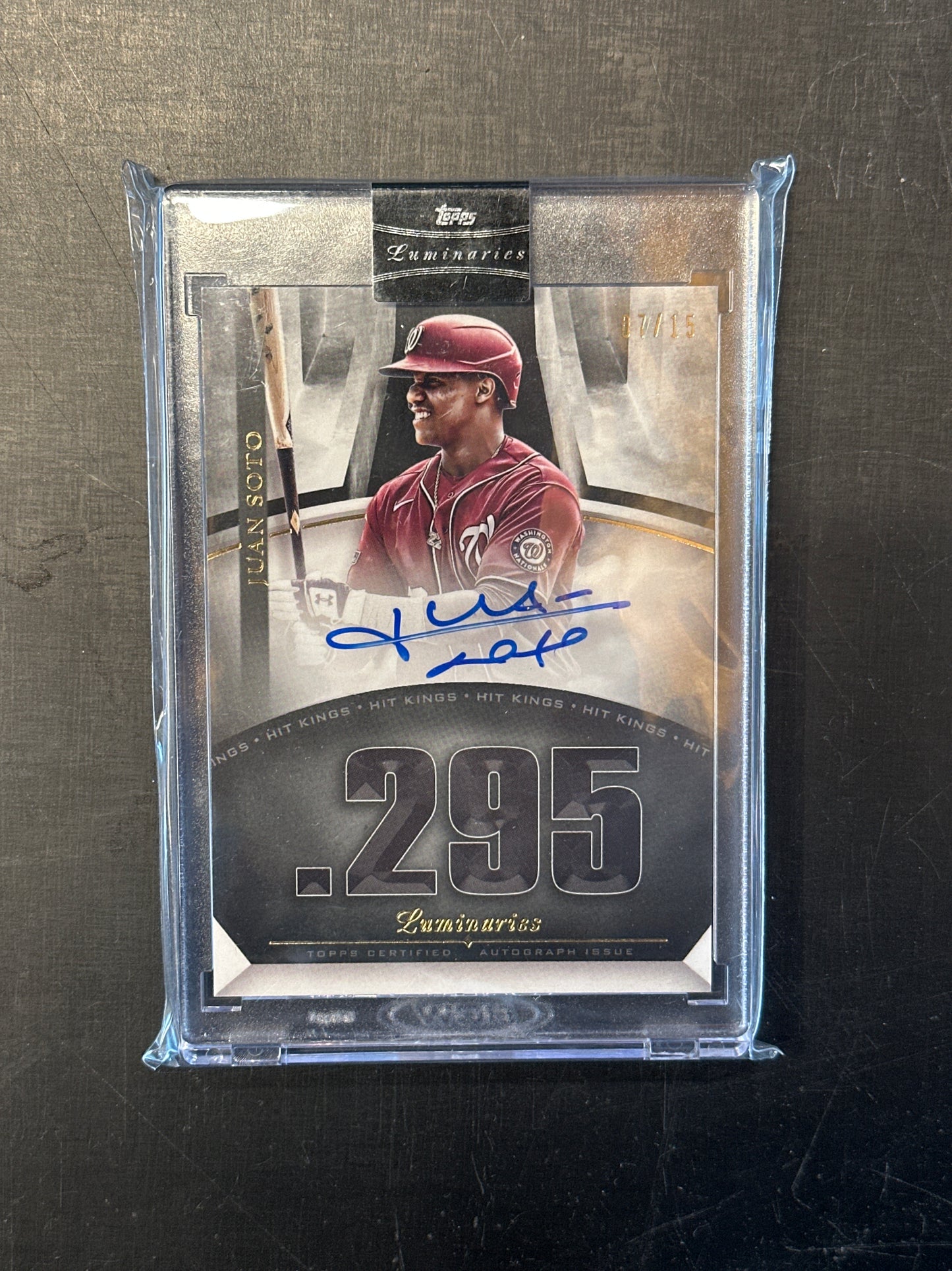 Singles: Baseball Cards- 2021 Topps Luminaries Juan Soto Hit Kings Auto /15