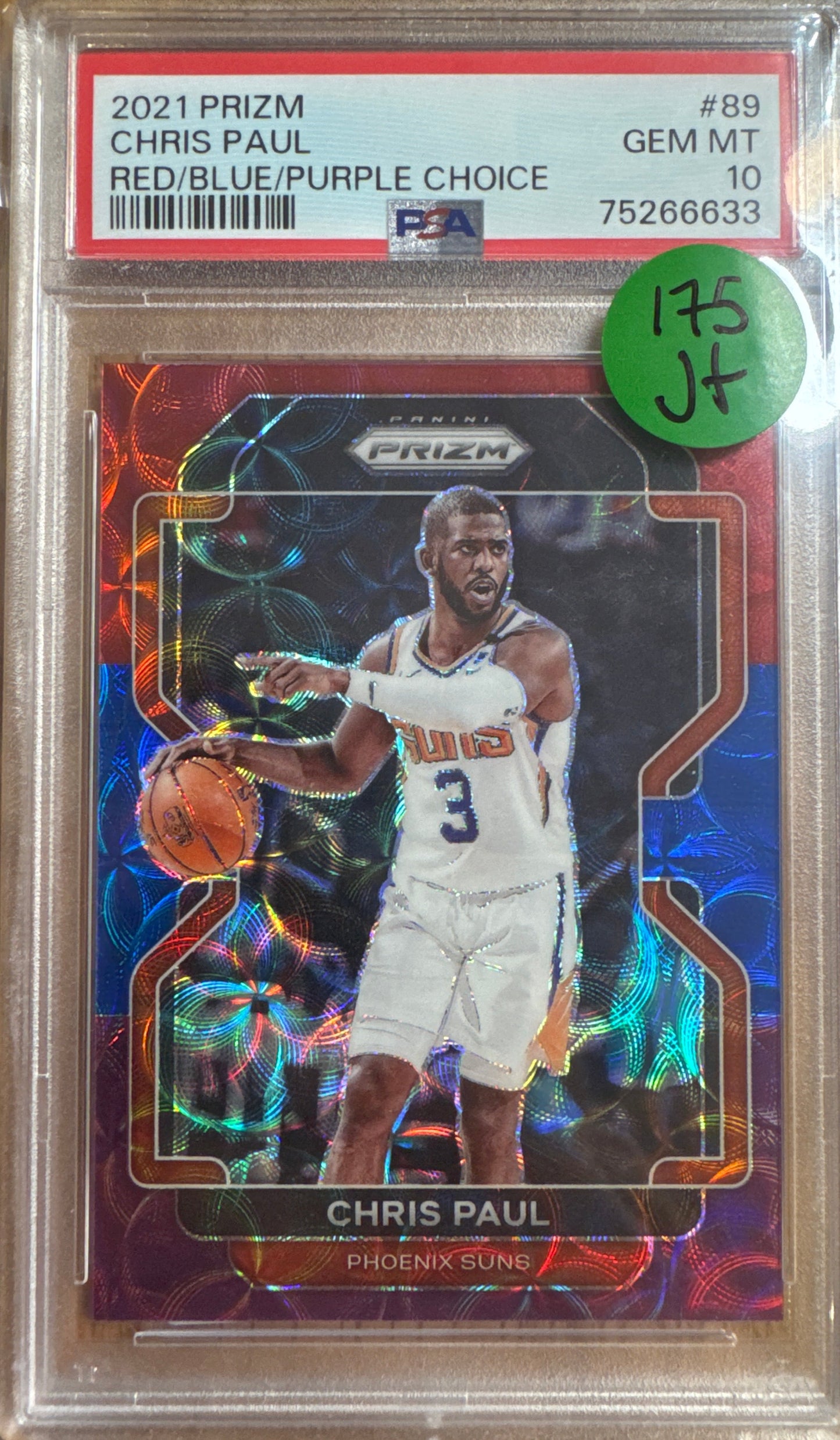 PSA: Basketball Cards - GEM MINT 10 - 2021 Prizm Chris Paul Red