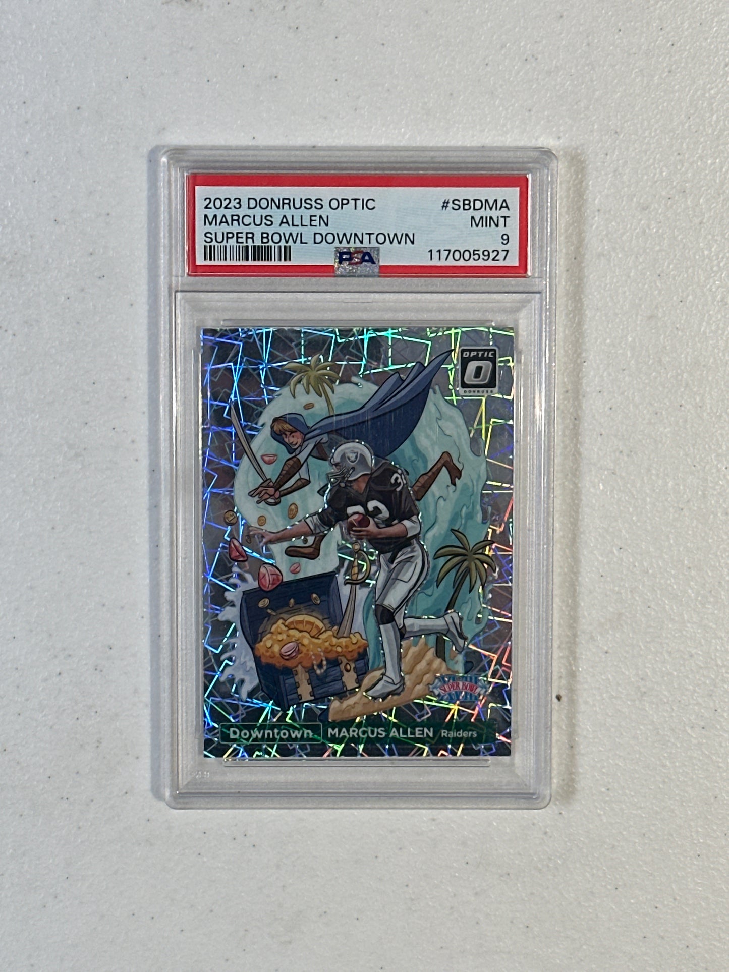 PSA: Football Cards- 2023 Donruss Optic Marcus Allen Super Bowl Downtown PSA 9
