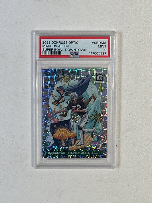 PSA: Football Cards- 2023 Donruss Optic Marcus Allen Super Bowl Downtown PSA 9