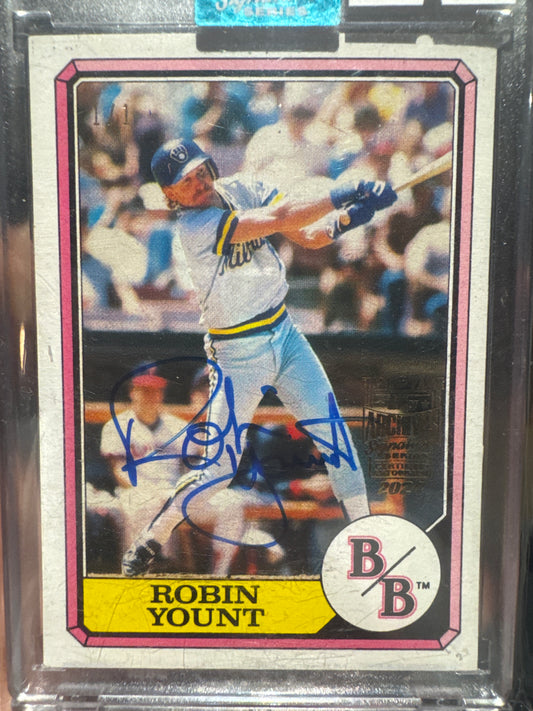 Baseball Singles: 2023 Archives Signatures Robin Yount - 1/1 Auto