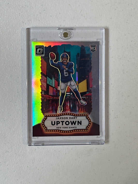 Singles: Football Cards- 2025 Donruss Optic Jaxson Dart Uptown SSP