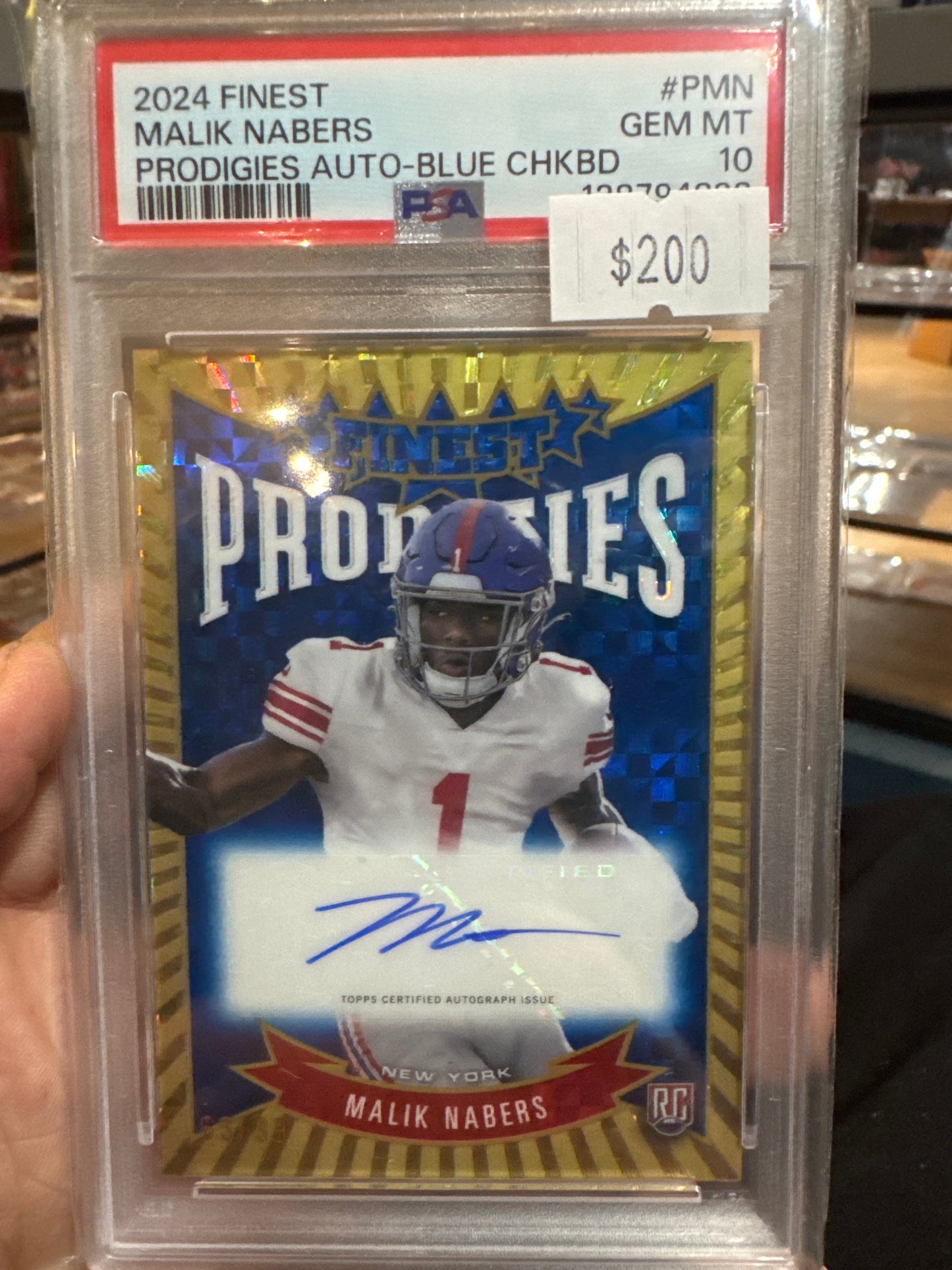 PSA: Football Cards - MINT 10- 2024 Finest Malik Mabers Prodigies Autograph