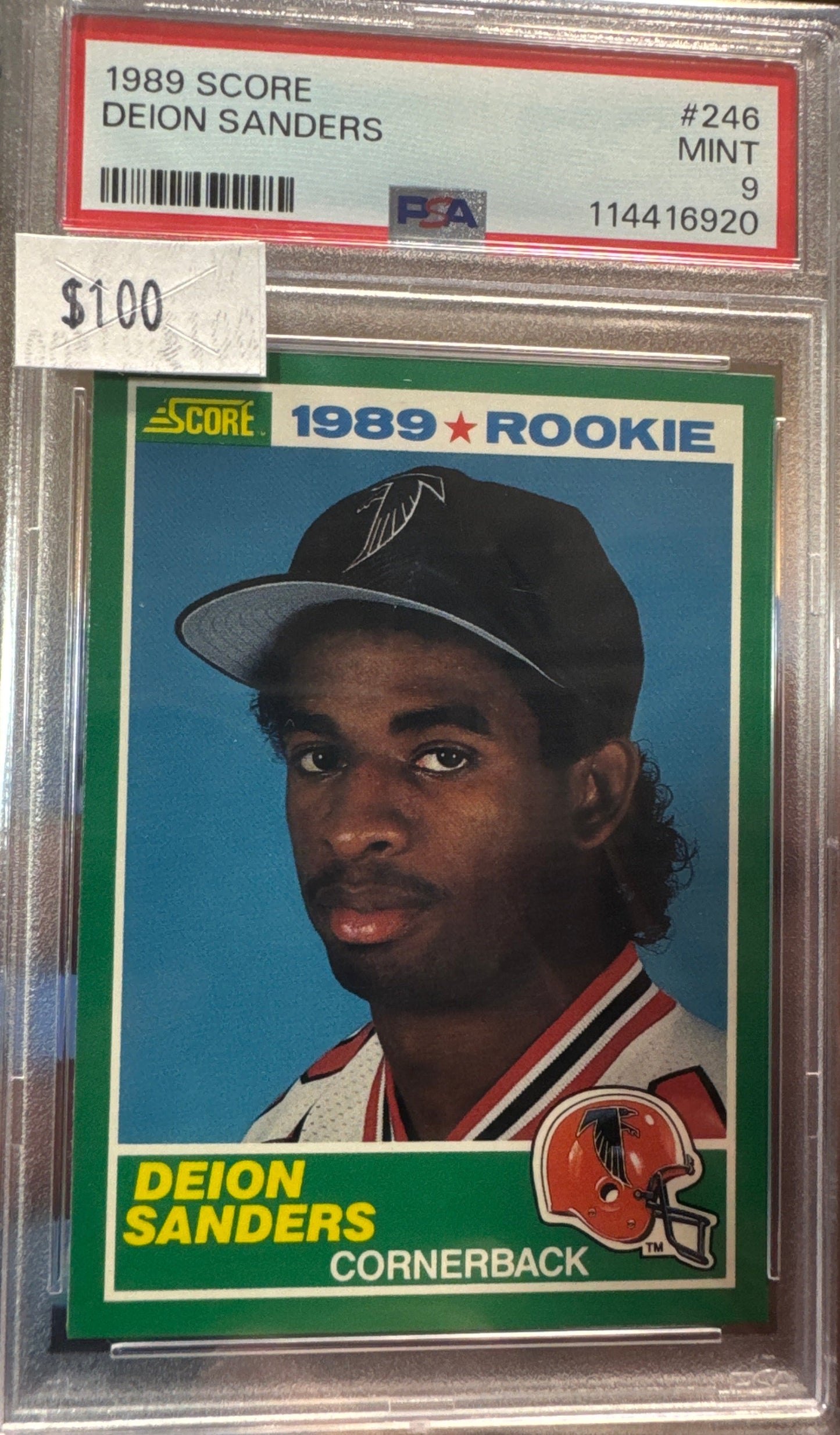 PSA: Football Cards - MINT 9 - 1989 Score Deion Sanders