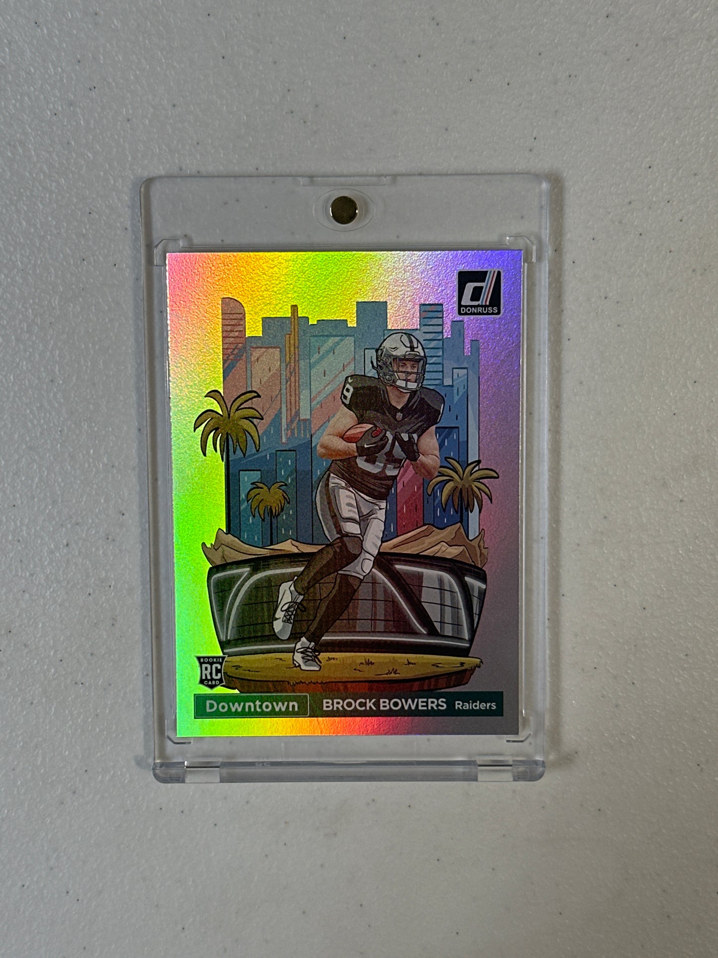 Singles: Football Cards- 2024 Donruss Brock Bowers Downtown