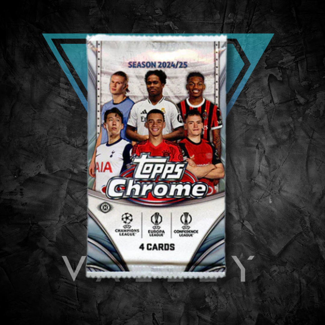 Soccer Cards: 2024-25 Topps Chrome - UEFA Club Competitions - Hobby 1-Pack