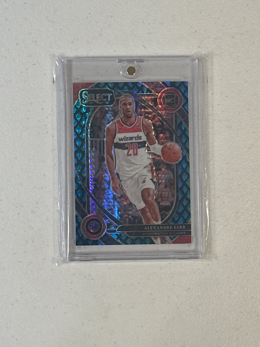 Singles: Basketball Cards- 2024/25 Select Alexandre Sarr Blue Dragon Scale 8/8