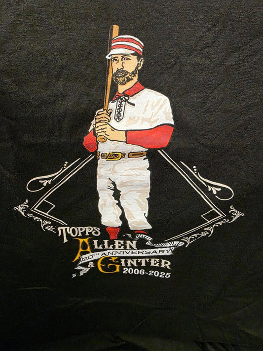 Sports Apparel: Topps Allen& Ginter – Black Logo T-Shirt (by Mitchell & Ness)
