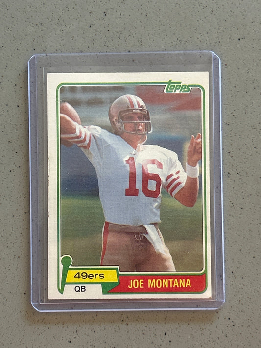 Singles: Football Singles - 1981 Topps Chewing Gum Joe Montana Rookie