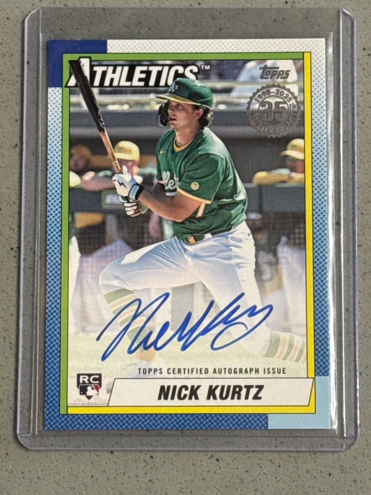 Singles: Baseball Cards- 2025 Series 1 Nick Kurtz Autograph