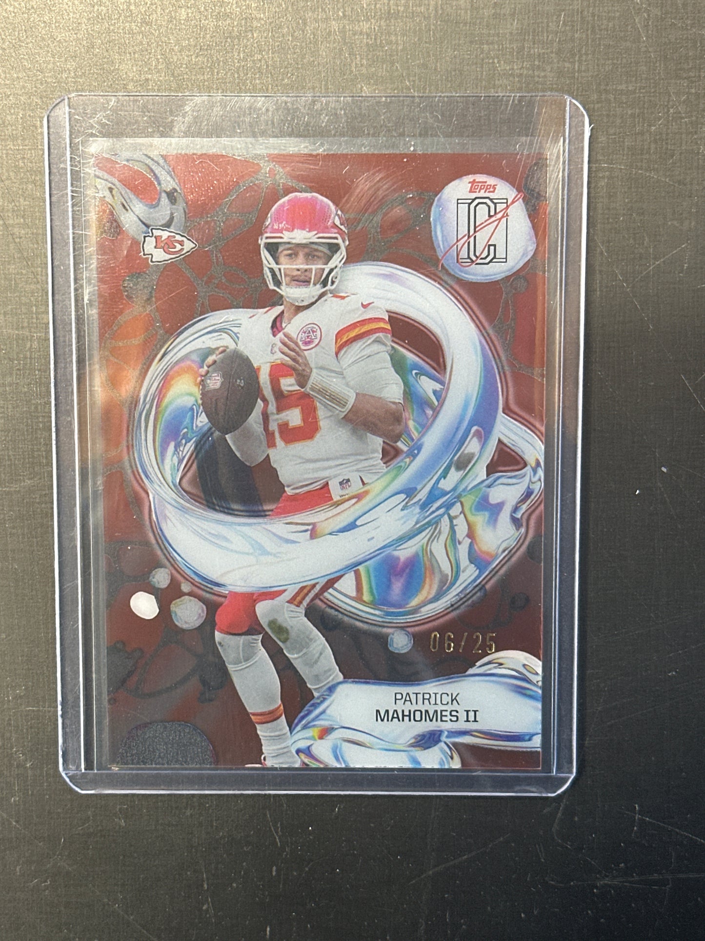Singles: Football Cards- 2026 Topps Signature Class Patrick Mahomes Fluidity /25