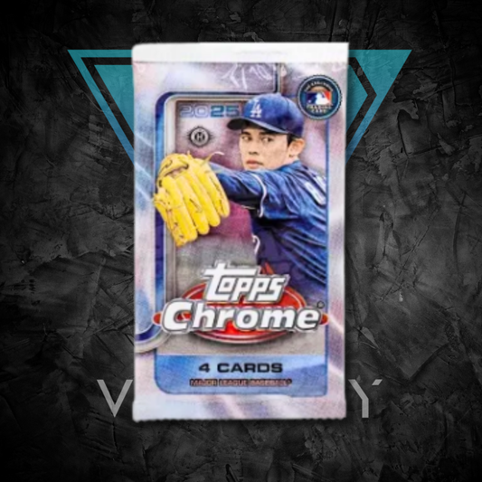 Baseball Cards: 2025 Topps Chrome - MLB Hobby 1-Pack