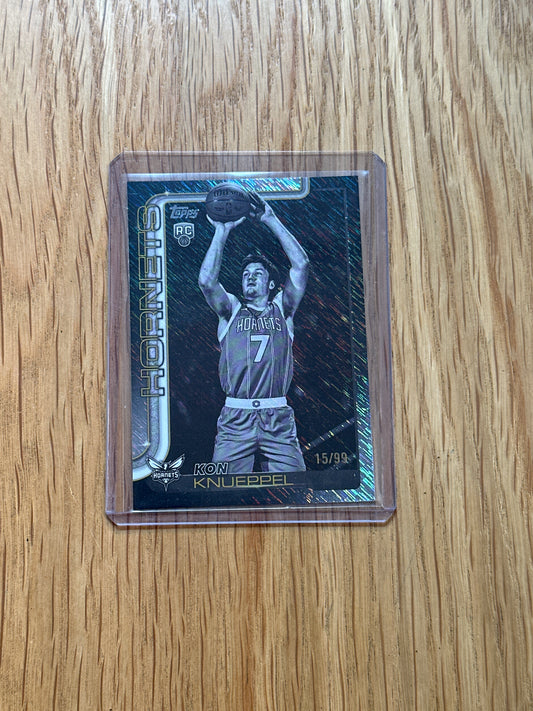 Singles: Basketball Cards- 2025 Topps Kon Knueppel Black Friday Shimmer /99