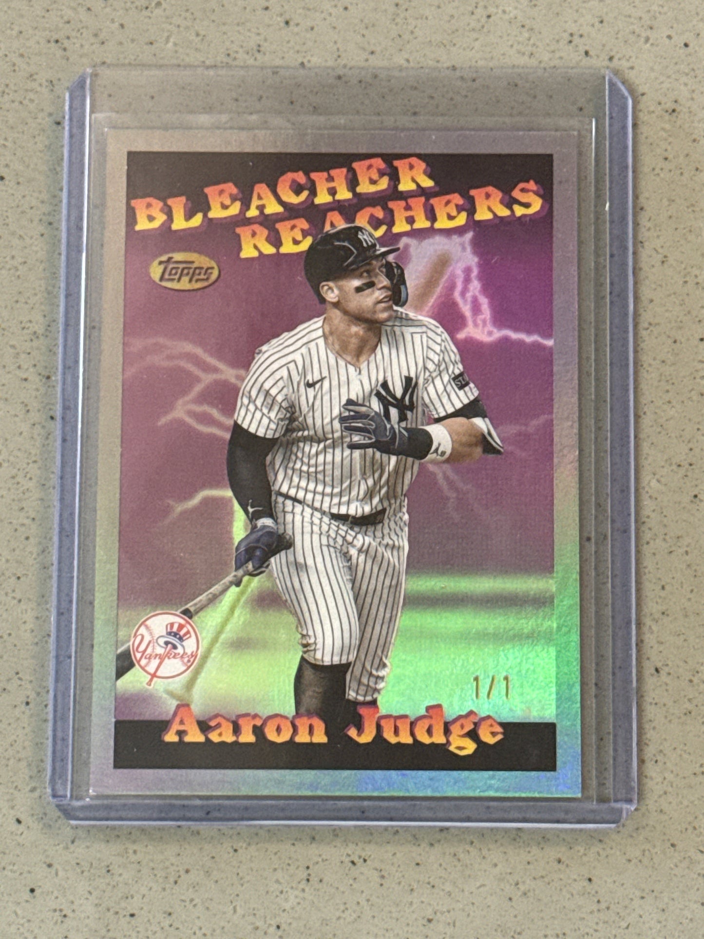 Singles: Baseball Cards - Topps Update Series Aaron Judge Bleacher Reachers Refractor 1/1