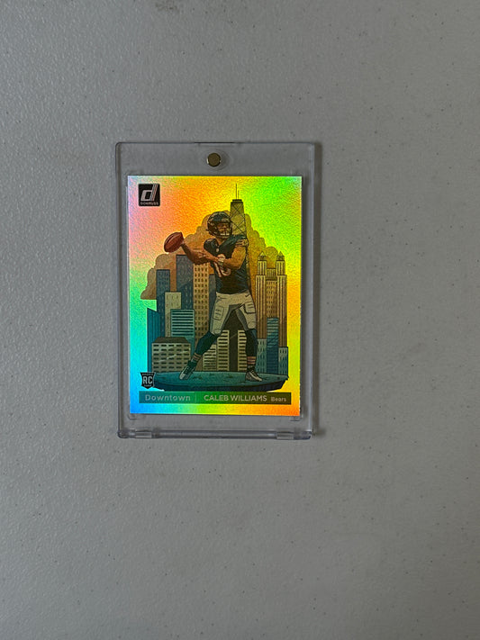Singles: Football Cards- 2024 Donruss Caleb Williams Downtown!