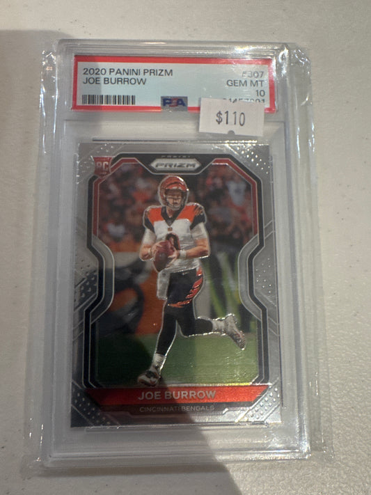 PSA: Football Cards - GEM MINT 10 - 2020 Panini Prizm Joe Burrow