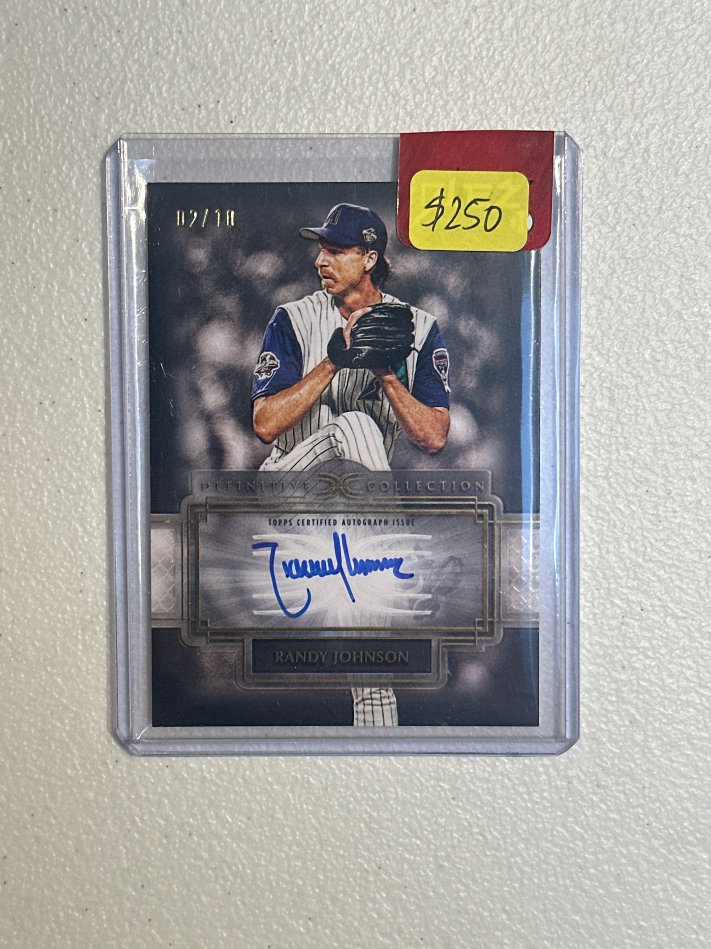 Singles: Baseball Cards- 2025 Topps Definitive Randy Johnson Autograph 02/10