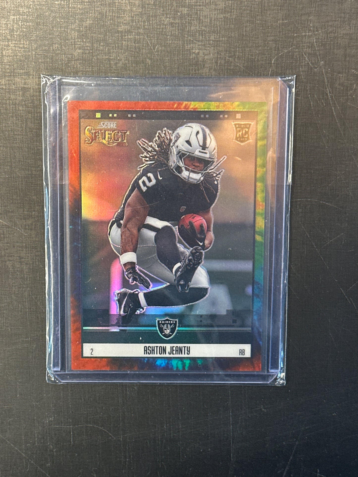 Singles: Football Cards- 2025 Select Ashton Jeanty Tie Dye /25