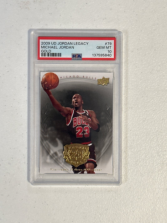PSA: Basketball Cards- 2009 Upper Deck Jordan Legacy Michael Jordan Gold PSA 10