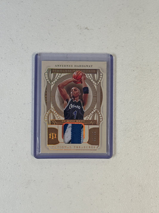 Singles: Basketball Cards- 2020 National Treasures Anfernee Hardaway Timeless Treasures /25