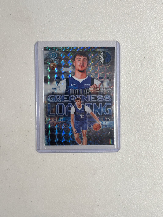 Singles: Basketball Cards- 2025 Topps Chrome Cooper Flagg Greatness Loading Geometric