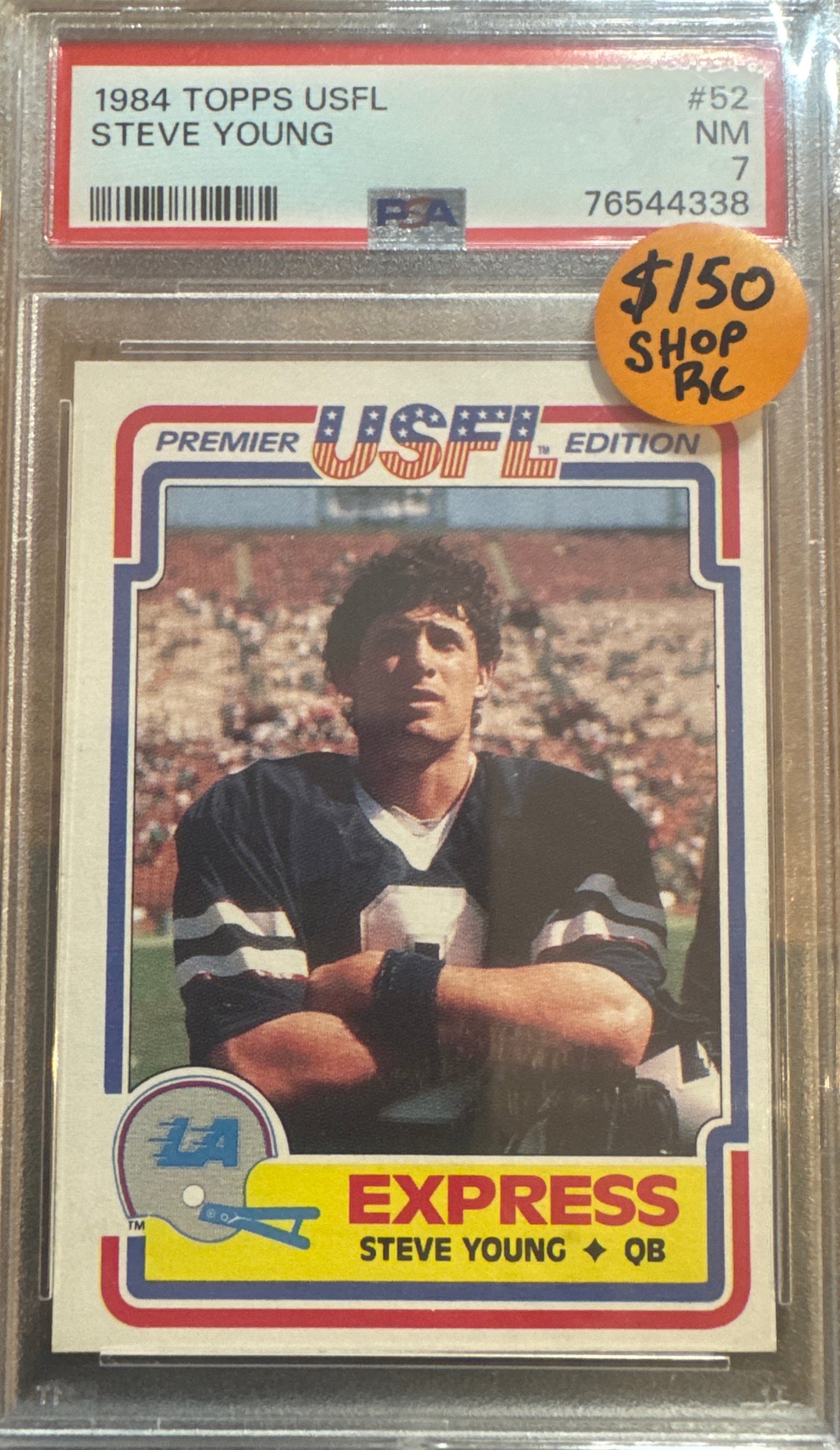 PSA: Football Cards - NM 7 - 1984 Topps Steve Young