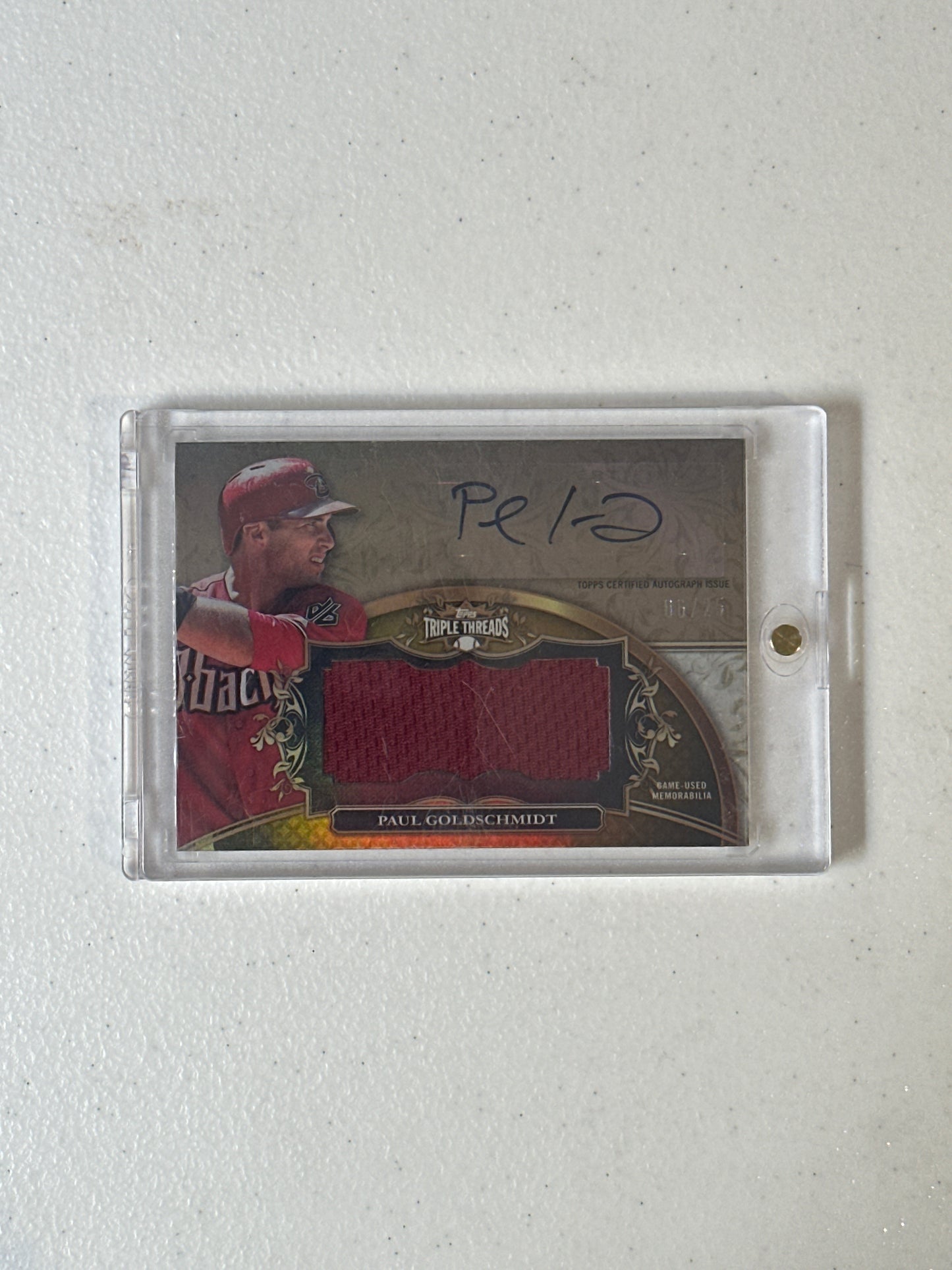 Singles: Baseball Cards- 2013 Topps Triple Threads Paul Goldschmidt /25 Patch Auto