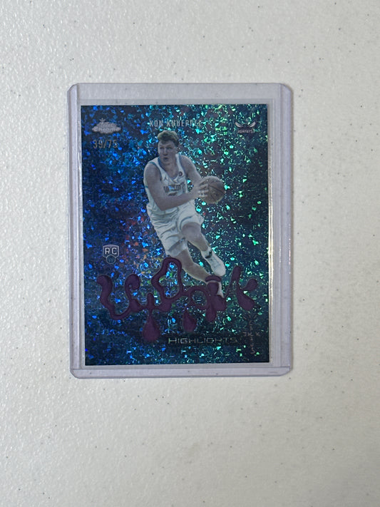 Singles: Basketball Cards- 2026 Topps Chrome Cactus Jack Kon Knueppel Utopia Mini Diamonds /75
