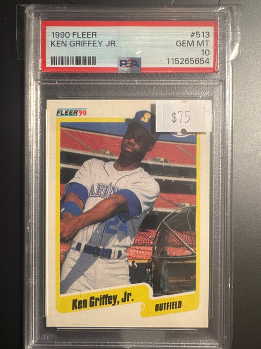 PSA: Baseball Cards - GEM MINT 10 - 1990 Fleer Ken Griffey Jr 513