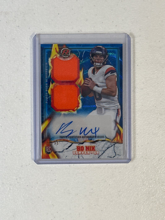 Singles: Football Cards- 2024 Topps Resurgence Bo Nix RPA /99