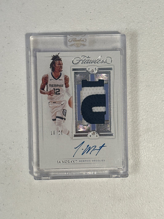 Singles: Basketball Cards- 2020 Flawless Ja Morant Patch Auto /25