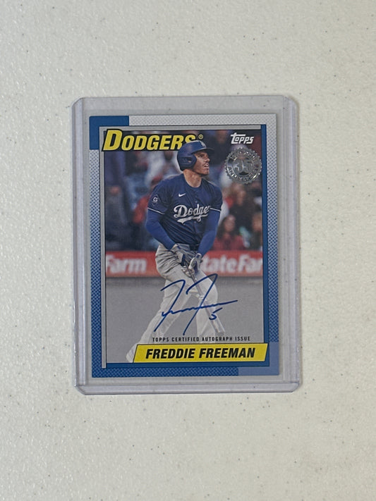 Singles: Baseball Cards- 2025 Topps Update Freddie Freeman 1990 Autograph