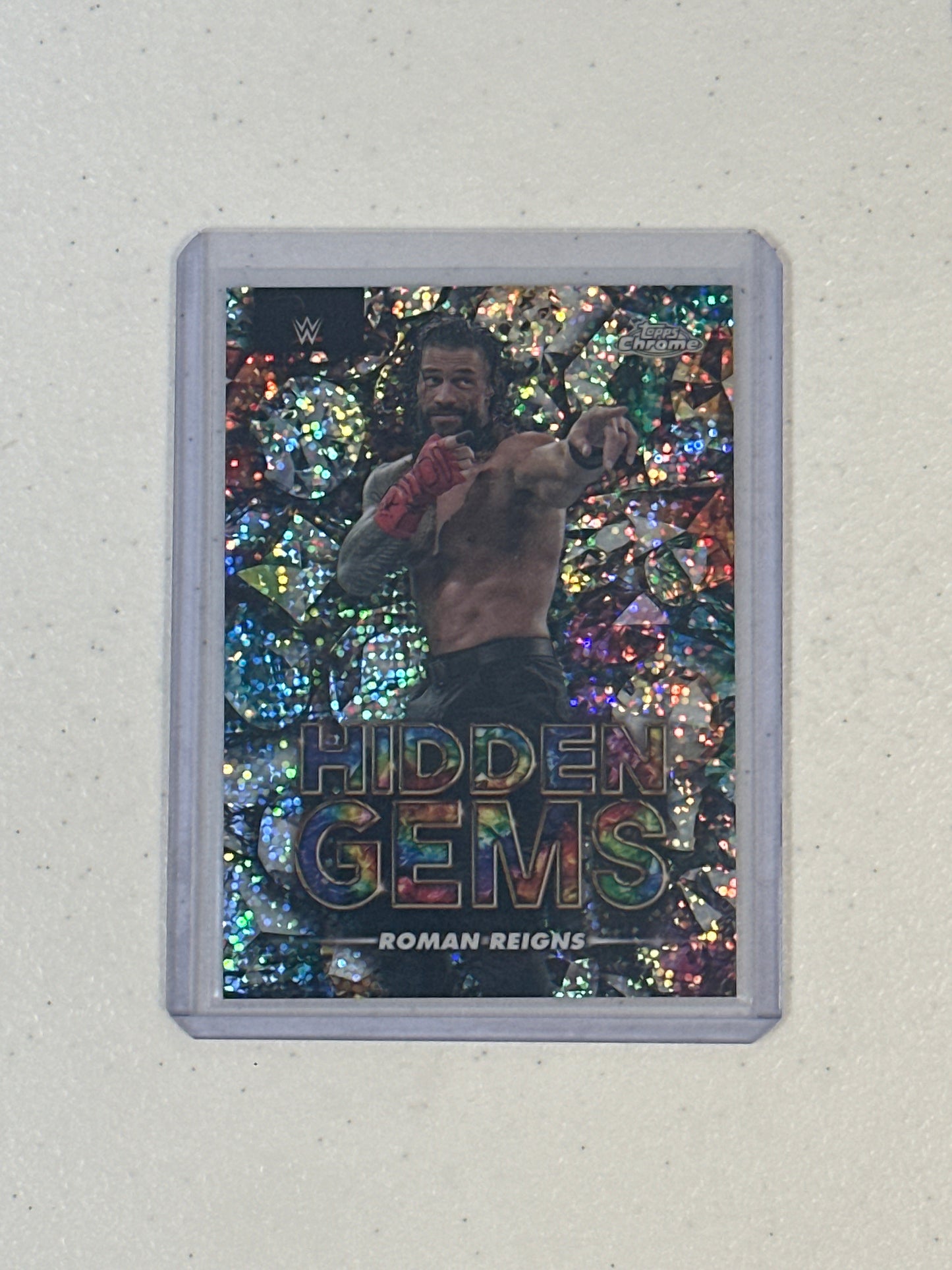 Singles: WWE Cards- 2025 Topps Chrome Roman Reigns Hidden Gems