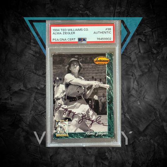 PSA: Baseball Cards - AUTHENTIC - 1994 Ted Williams Co. Alma Ziegler  PSA/DNA CERT - #98