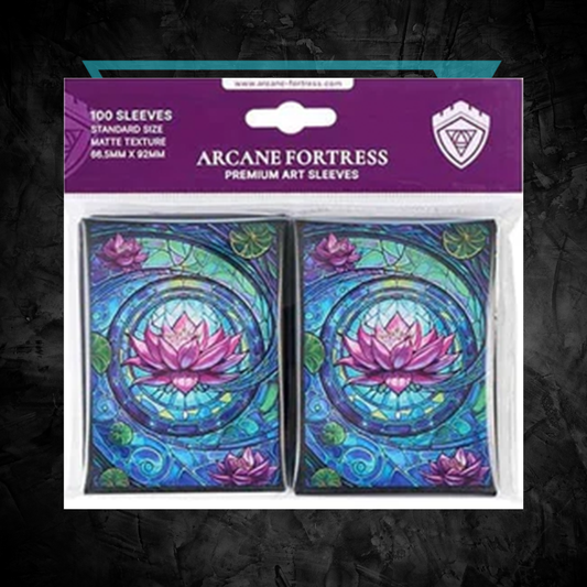 Card Sleeves: Standard- Matte Art- Stained Glass- Blossom Grace (100 ct)