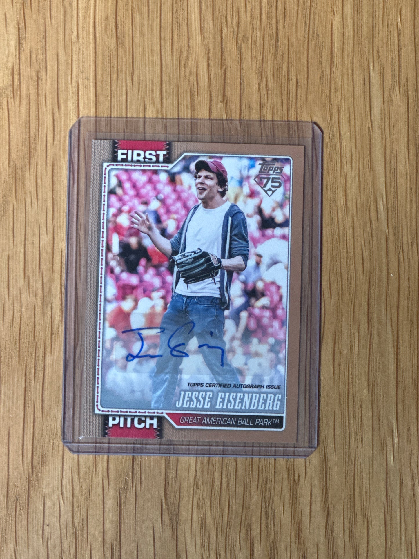 Singles: Baseball Cards- 2026 Topps Jesse EisenBerg First Pitch Auto /50