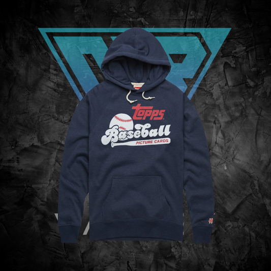 Sports Apparel: TOPPS BASEBALL THE REAL ONE - Blue Hoodie (by Homage)