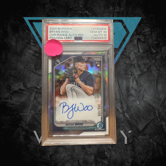 PSA: Baseball Cards - Mint 10 -Auto 10 2024 Bryan Woo Bowman Auto Refractor