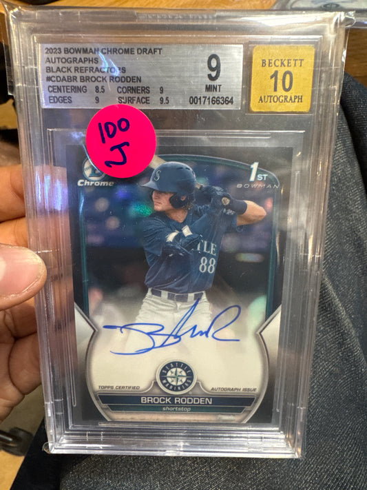 2023 Brock rodden chrome draft black auto Jt