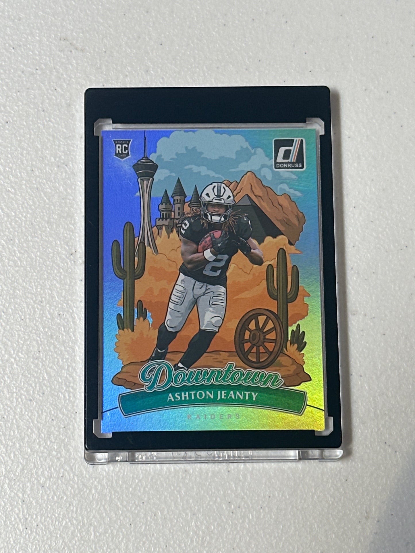 Singles: Football Cards- 2025 Donruss Ashton Jeanty Downtown