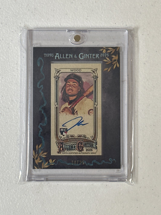 Singles: Baseball Cards- 2025 Topps Allen & Ginter James Wood Auto /25