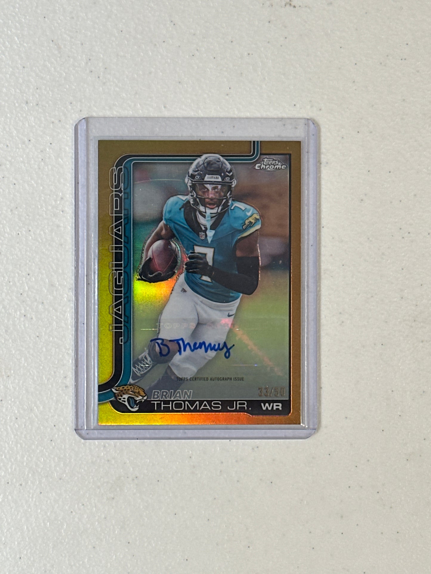 Singles: Football Cards- 2025 Topps Chrome Brian Thomas Jr. Autograph /50