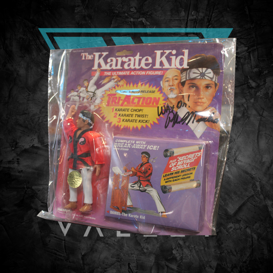 Collectible Figures: The Karate Kid - Tri Action - Autographed by Pat Morita aka "Mr. Miyagi"